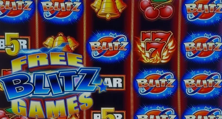 The Multicasino slot machine with Free Blitz Games bonus symbols